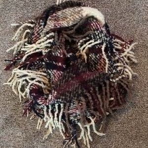 Plaid infinity scarf